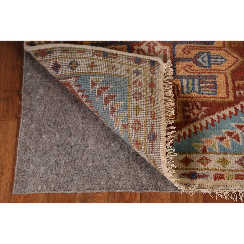 Geometric Heriz Serapi Style Runner Rug Handmade Wool Carpet - 2'6" x 7'9"