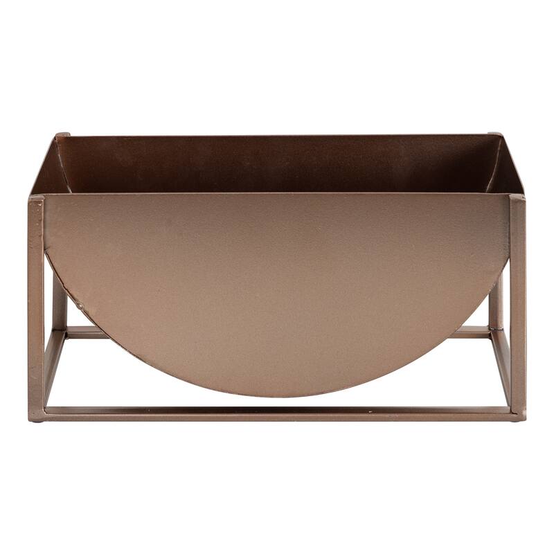 Kate and Laurel Ozar Metal Tabletop Planter - 12x5x6