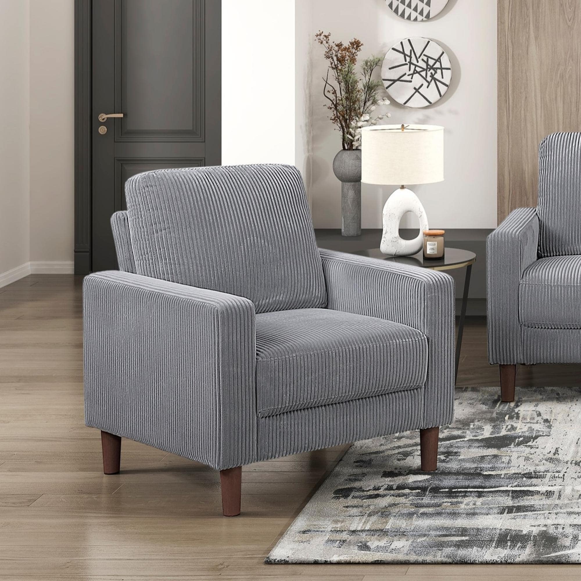 Modern Contemporary Upholstered Accent Armchair