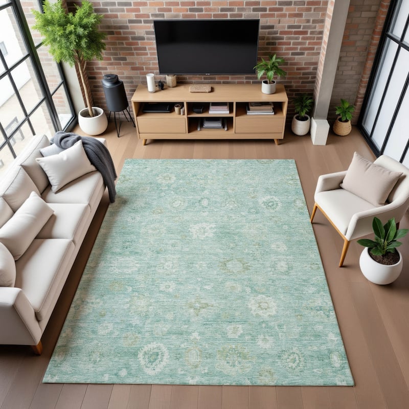 Premium Washable Super Soft Vintage Traditional Mayfield Rug