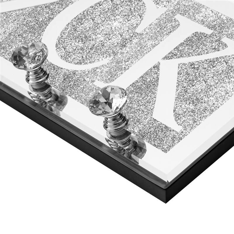 Mirrored Key Holder for Wall Decorative