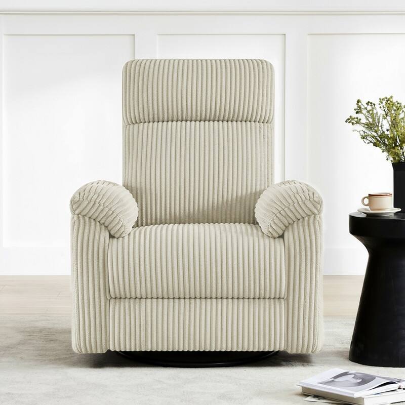 Spruce & Spring Manual Swivel Glider Recliner for Nursery