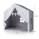 preview thumbnail 3 of 10, Costway Kid's Play Tent Toddler Playhouse Castle Solid Wood Frame with - See Details
