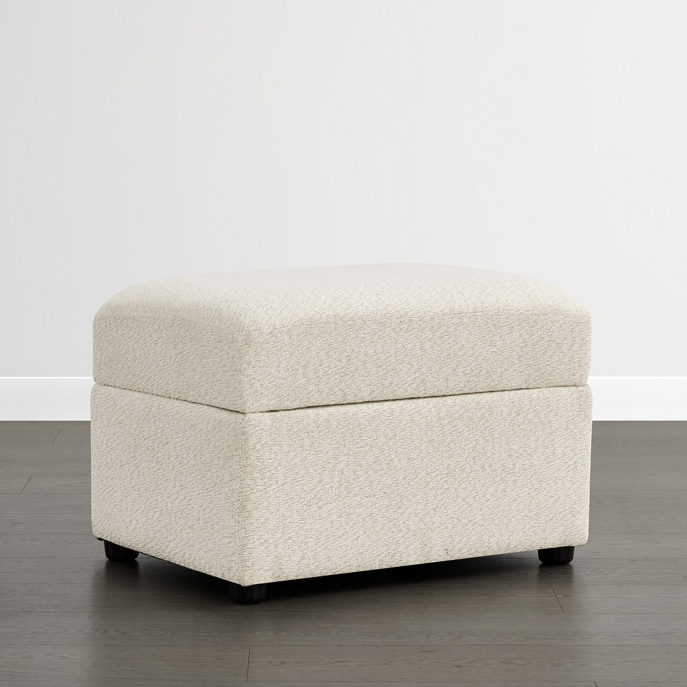 Spruce & Spring Modern Upholstered Swivel Barrel Accent Chair with Ottoman & Removable Slipcover