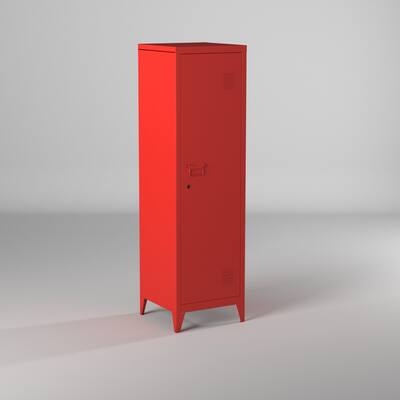 Carbon Loft Naur 1-door Wardrobe Metal Storage Cabinet