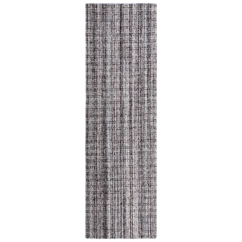 SAFAVIEH Handmade Abstract Necibe Modern Wool Rug - 2'3" x 8' Runner - Grey/Brown