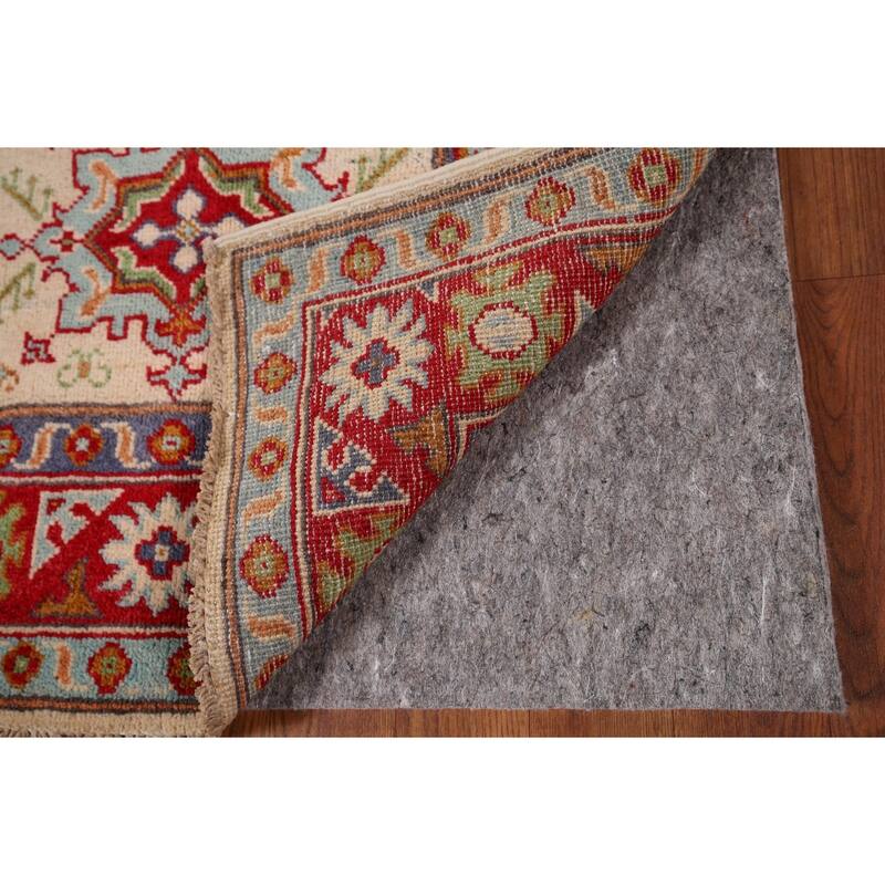 Geometric Kazak Oriental Accent Rug Hand-Knotted Wool Carpet - 2'8" x 4'3"