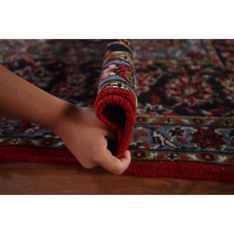 Oriental Traditional Red Kashan Turkish Rug Machine-Made Carpet - 9'9" x 13'2"