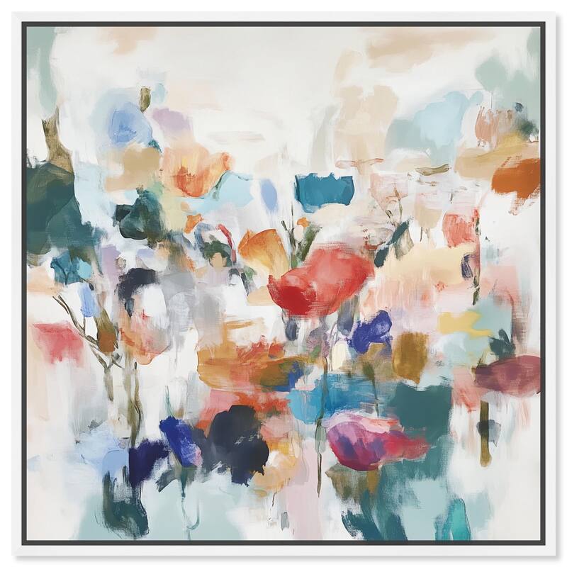 Riot of Color Canvas by Art Remedy - White - 12" x 12"