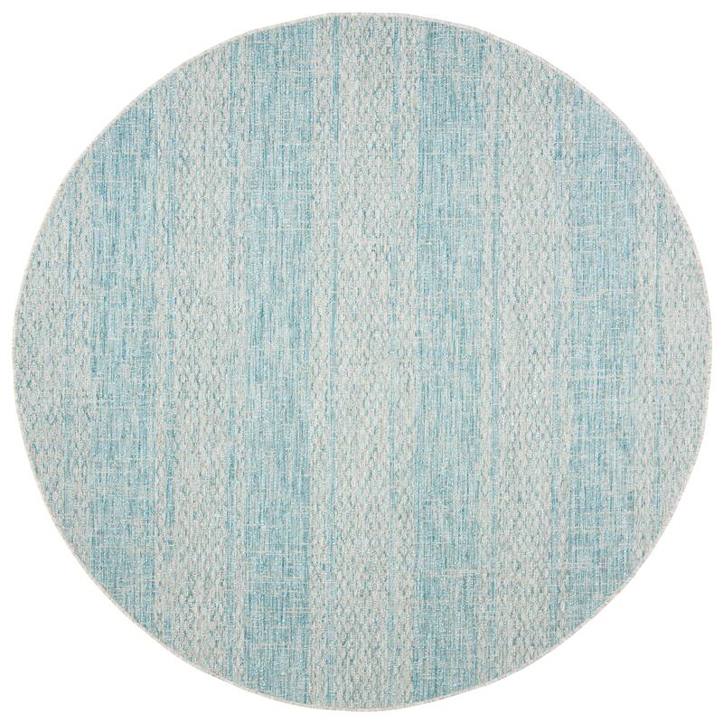 SAFAVIEH Courtyard Nanci Stripe Indoor/ Outdoor Waterproof Patio Backyard Rug