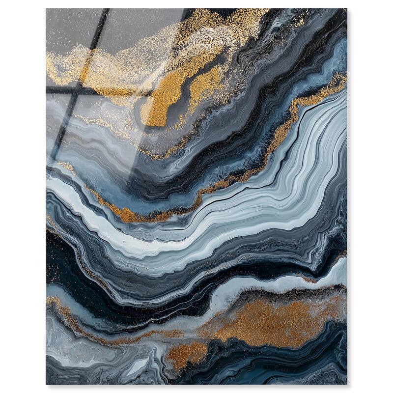 Acrylic Flow II Acrylic by Art Remedy, Ready to Hang - 30" x 36"