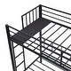 preview thumbnail 6 of 7, Sturdy Metal Triple Twin Bunk Bed with Full-Length Guard Rails and Built-in Ladder - Space-Saving Design