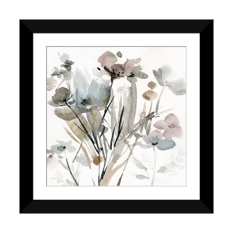 iCanvas "Dainty Blooms I" by Carol Robinson - Black - 24x24x1