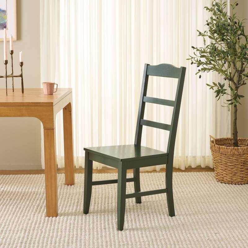 SAFAVIEH HOME Svetlana Ladder Back Side Chair - 18"W x 21"D x 40"H