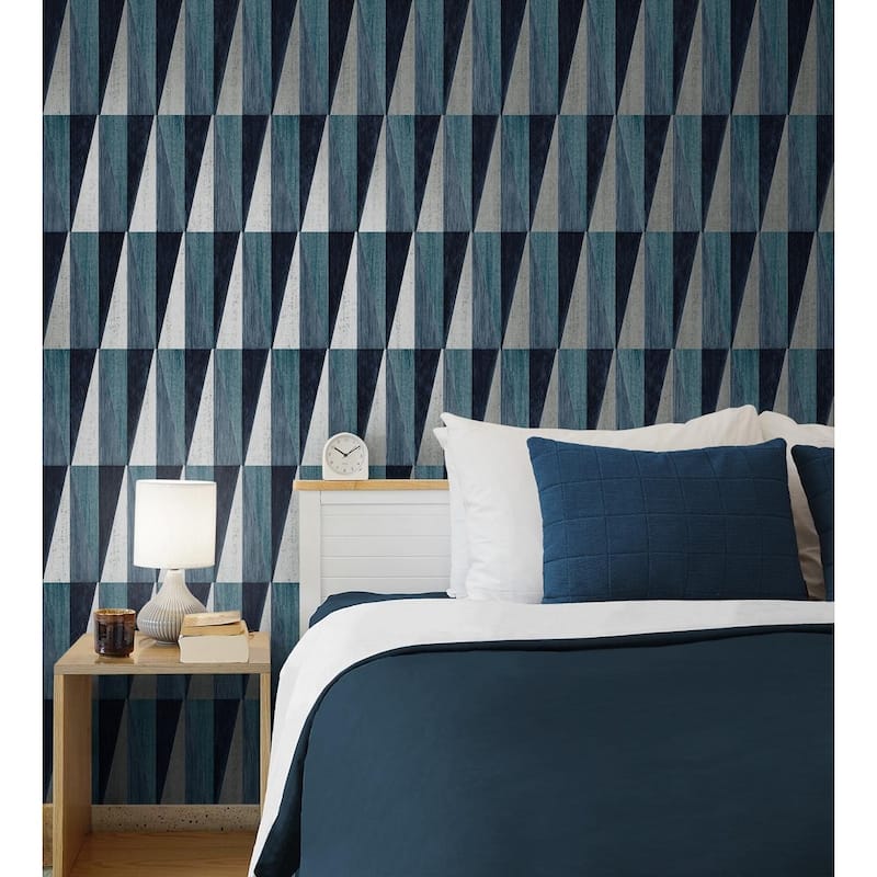 Harry & Grace Pieced Diamonds Peel and Stick Wallpaper