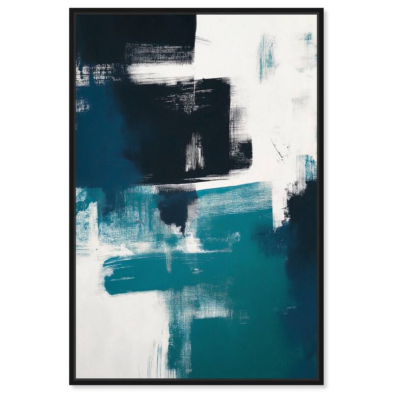 Weight of Teal II Canvas by Art Remedy - Black - 10" x 15"