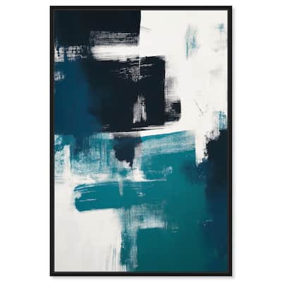 Weight of Teal II Canvas by Art Remedy