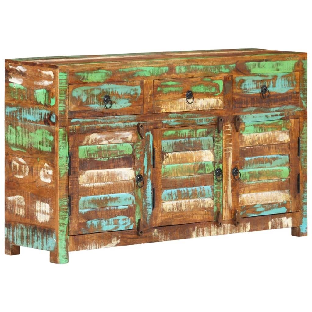 vidaXL Sideboard 43.3"x11.8"x25.6" Solid Wood Reclaimed - 43.3" x 11.8" x 25.6"