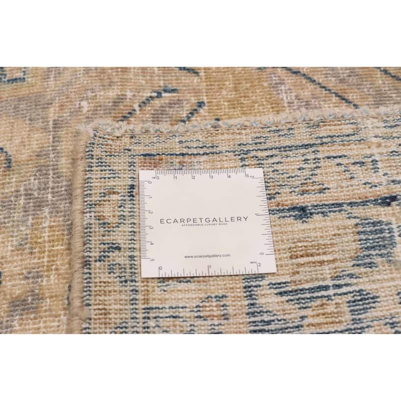 ECARPETGALLERY Hand-knotted Antalya Vintage Tan Wool Rug - 8'4 x 11'9