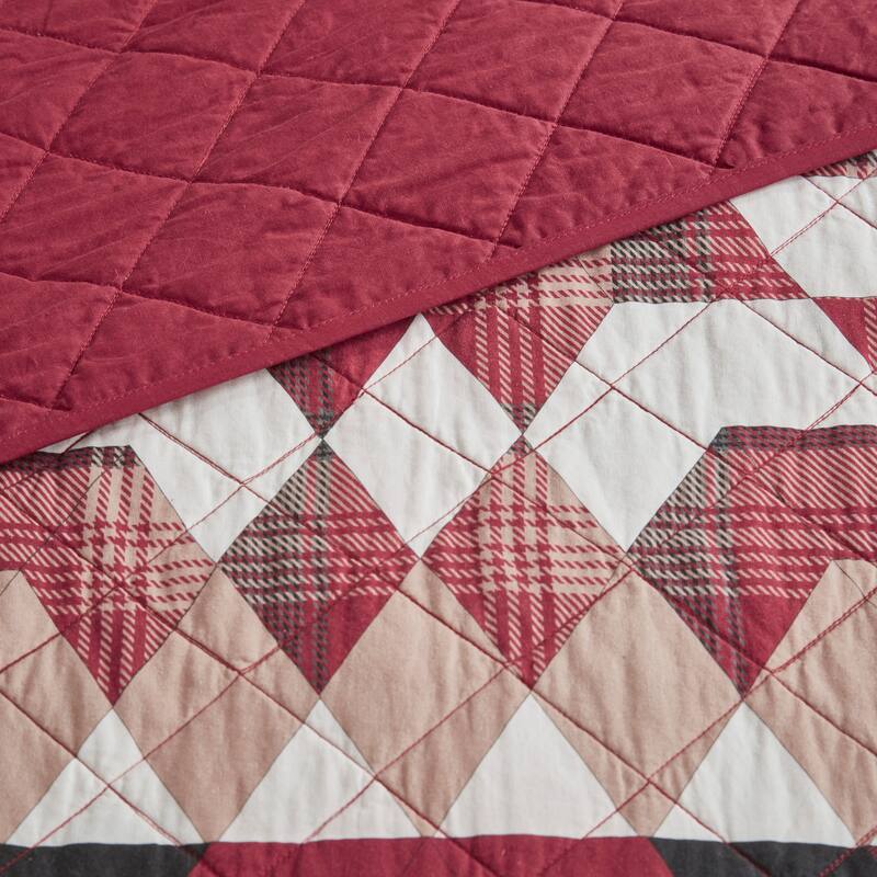 Woolrich Compass Red Cotton Quilt Mini Set