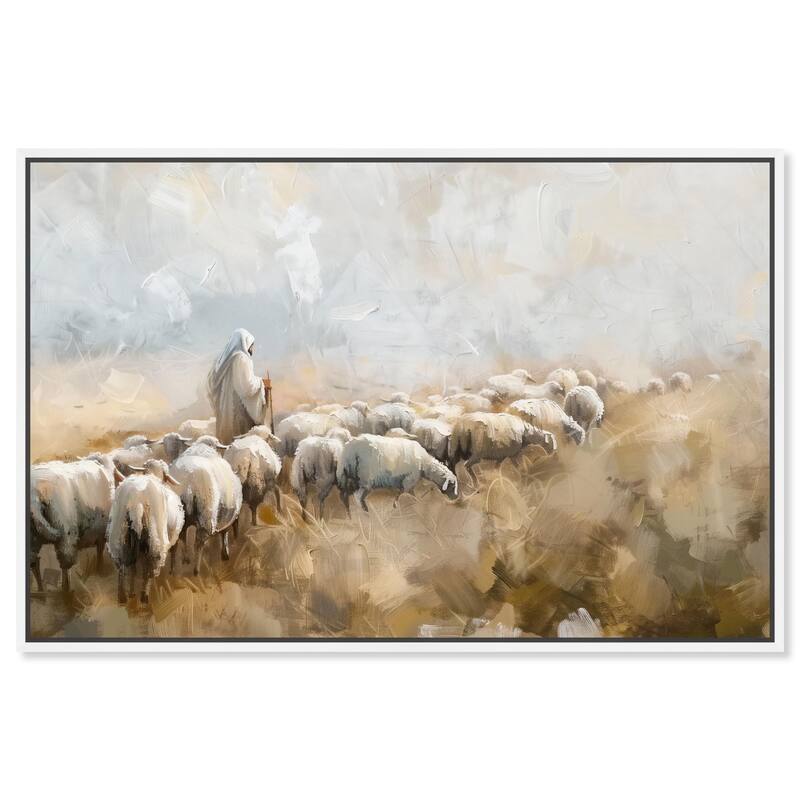 Holy Earth Canvas by Art Remedy - White - 36" x 24"