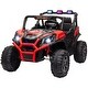 preview thumbnail 10 of 8, Kids 24V Electric Ride-On Car with Dual Motors, Two Seats, Adjustable Speeds, Remote & Suspension - Red