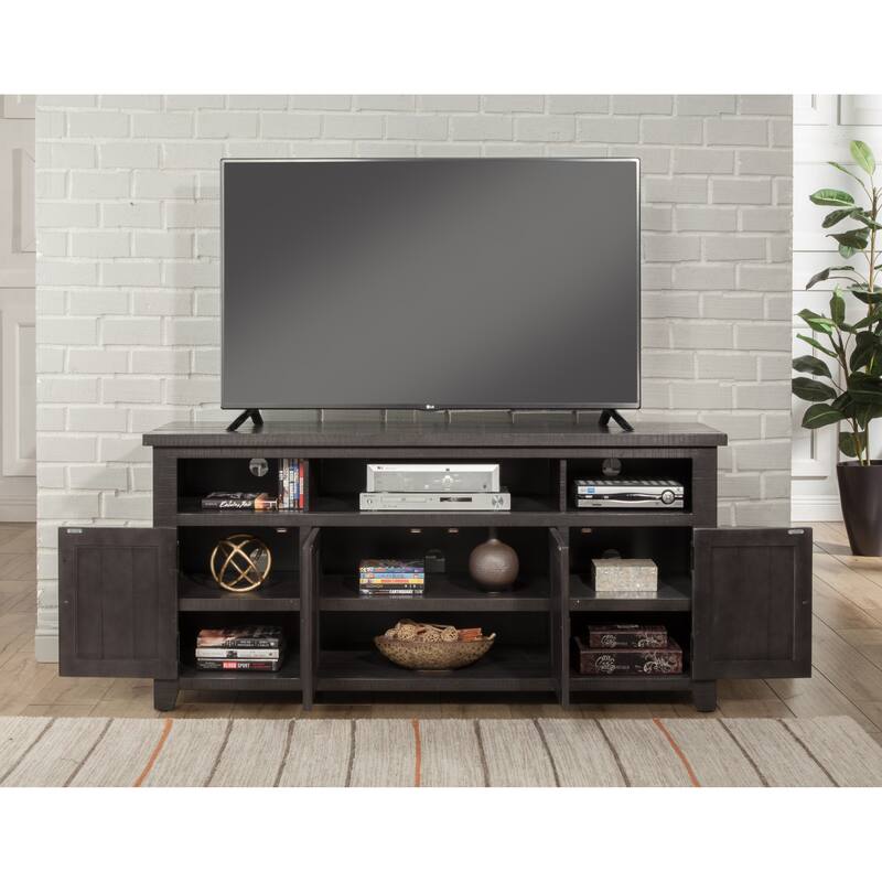 Nantucket 65-Inch Wide Solid Wood TV Stand with Storage