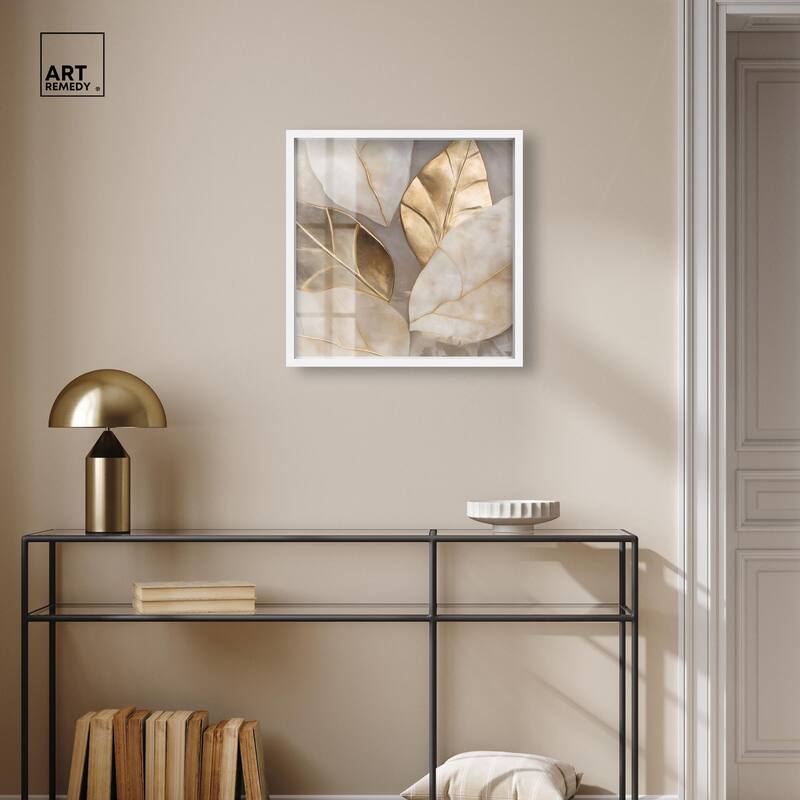 Golden Cascades Shadowbox by Art Remedy