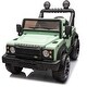 preview thumbnail 25 of 34, 24V Land Rover Defender Ride On Car for Kids with Four-Wheel Suspension, LED Lights, and Parent Remote Control Green