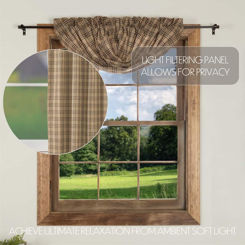 Sawyer Mill Plaid Balloon Valance - Balloon Valance 60x15 - Balloon Valance 60x15