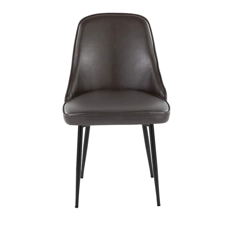 Silver Orchid Naldi Faux Leather Dining Chair - Set of 2