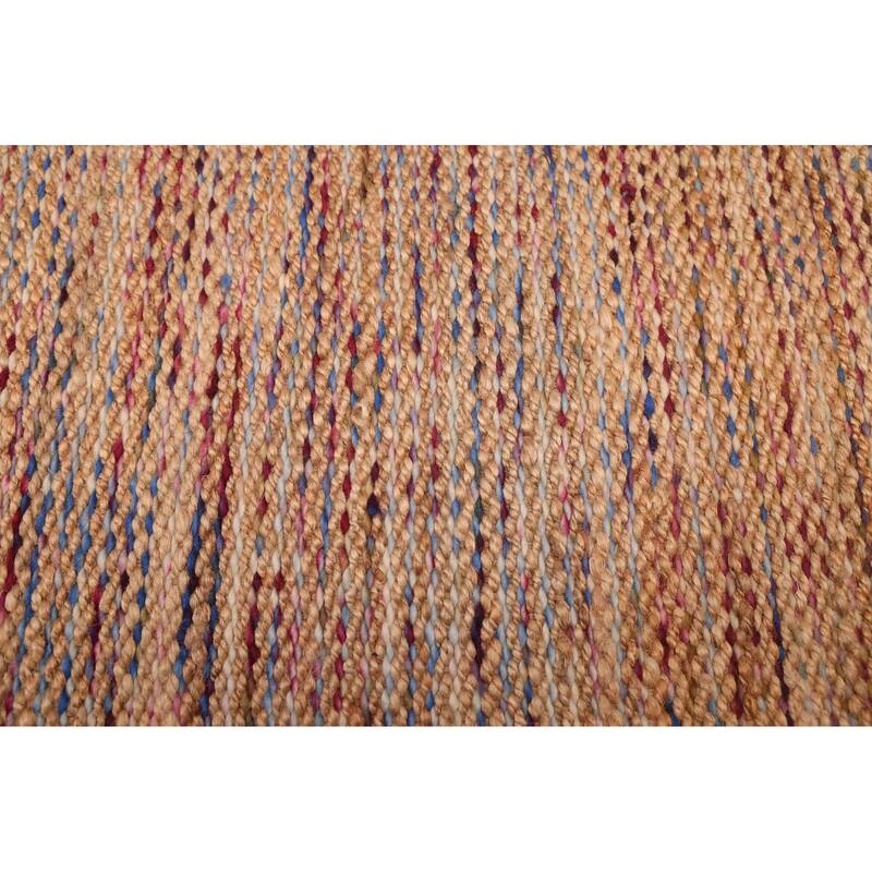 ECARPETGALLERY Flat-Weave Palas Denizli Tan Jute Kilim - 5'4 x 7'7