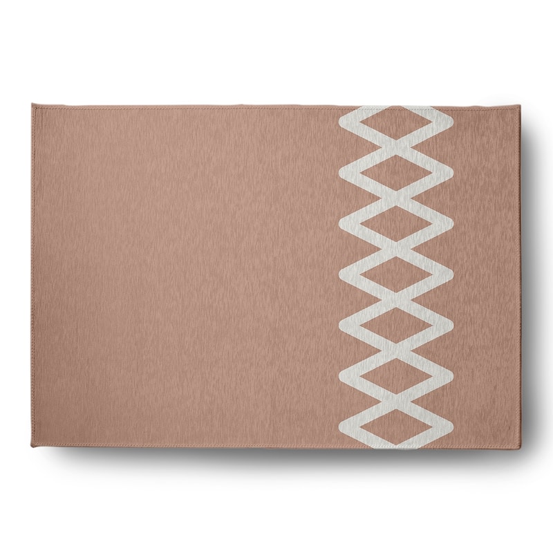 Zipper Stripe Indoor/Outdoor Rug - Mauve - 5' x 7'