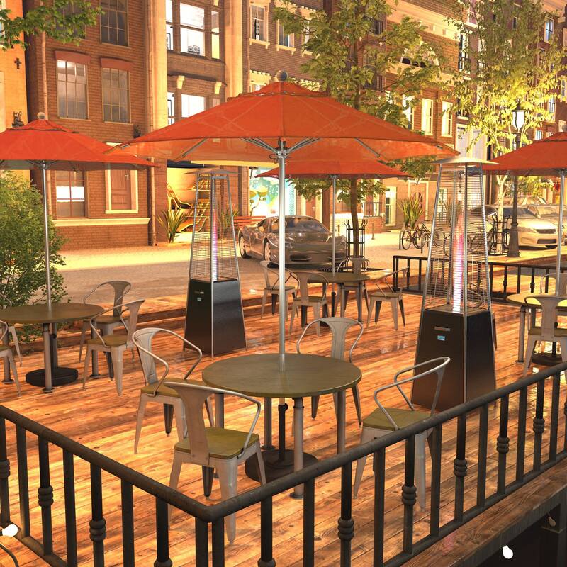 California Umbrella 7.5' Rd. Aluminum Frame, Fiberglass Rib Market Umbrella, Push Open,Anodized Silver Finish, Pacifica Fabric