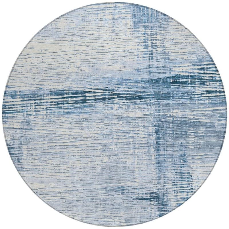 HomeRoots Striped Transitional Rectangle Outdoor Rug