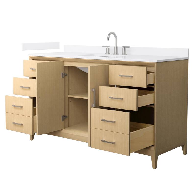 Wyndham Collection WCH7575-60S-QTZ-US3MXX Janna 60" Free Standing
