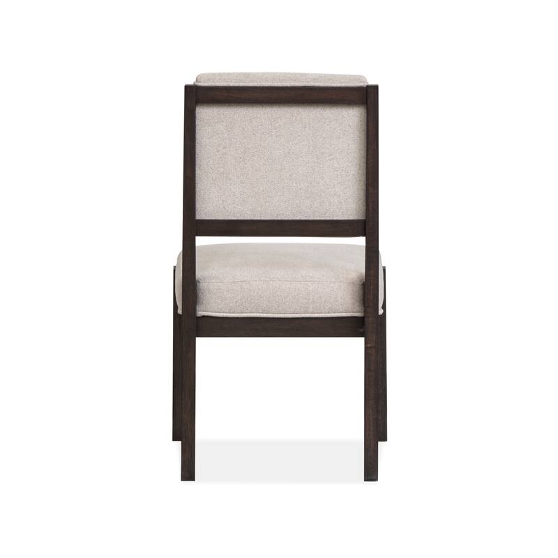 Magnussen Home Tauren Coffee Bean Upholstered Side Chair Two Pack - 20.25''W x 24.63''D x 36''H