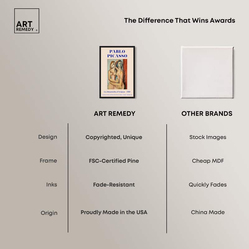 Picasso's Avignon Canvas by Art Remedy