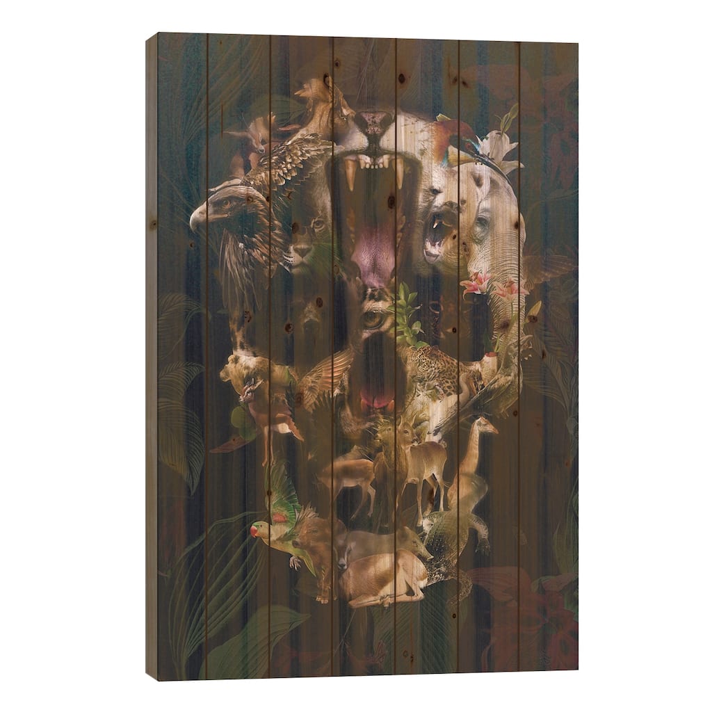 Kingdom Print On Wood by Ali Gulec - Multi-Color