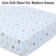 preview thumbnail 15 of 36, Unisex Multi-color Cotton Toddler/Baby Crib Child Fitted Sheet Set (Pack of 3)