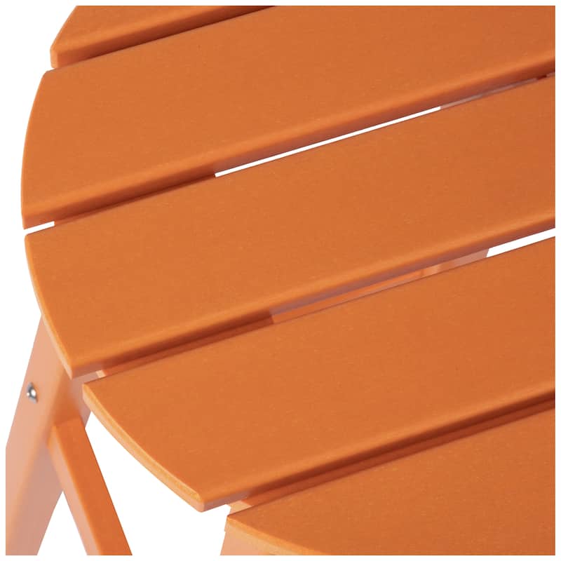 Laguna Hdpe All Weather Outdoor Patio 24" Round Counter Stool (Set Of 2)
