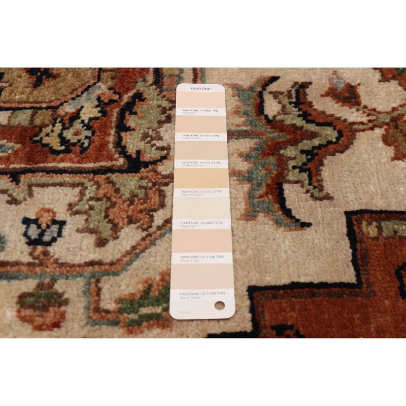 ECARPETGALLERY Hand-knotted Jules Sultane Ivory Wool Rug - 7'8 x 9'9
