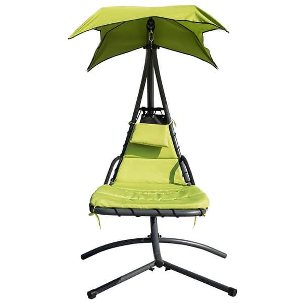 Shop Hanging Chaise Lounge Chair Outdoor Indoor Hammock Chair Overstock 25431412