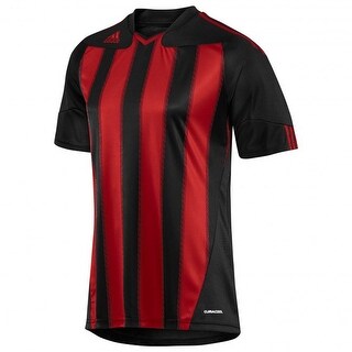 red and black adidas shirt