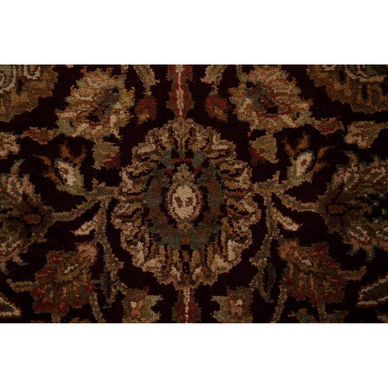 All-Over Floral Agra Oriental Area Rug Hand-Knotted Wool Carpet - 4'1"x 5'11"