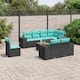 Option Black-corner+3x middle+table+4x sofa