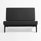 preview thumbnail 43 of 136, Outdoor Teak Wood Waterproof Armless Chair Loveseat with Cushions
