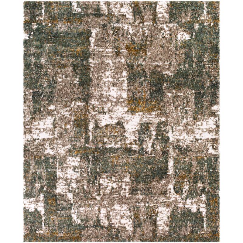 Livabliss Bohemian & Eclectic Celestial Shag Abstract Area Rug