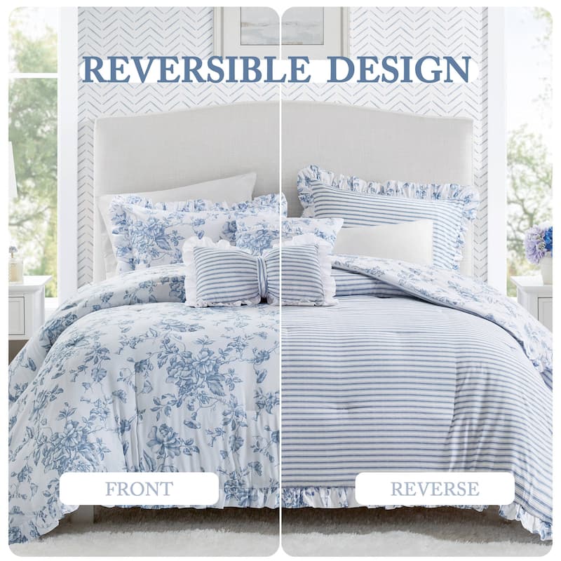 Madison Park Essentials Adele Comforter Set with Decorative Pillows