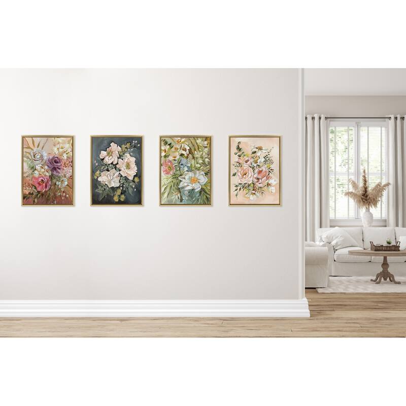 Kate and Laurel Sylvie Day 24 Framed Canvas by Annie Quigley